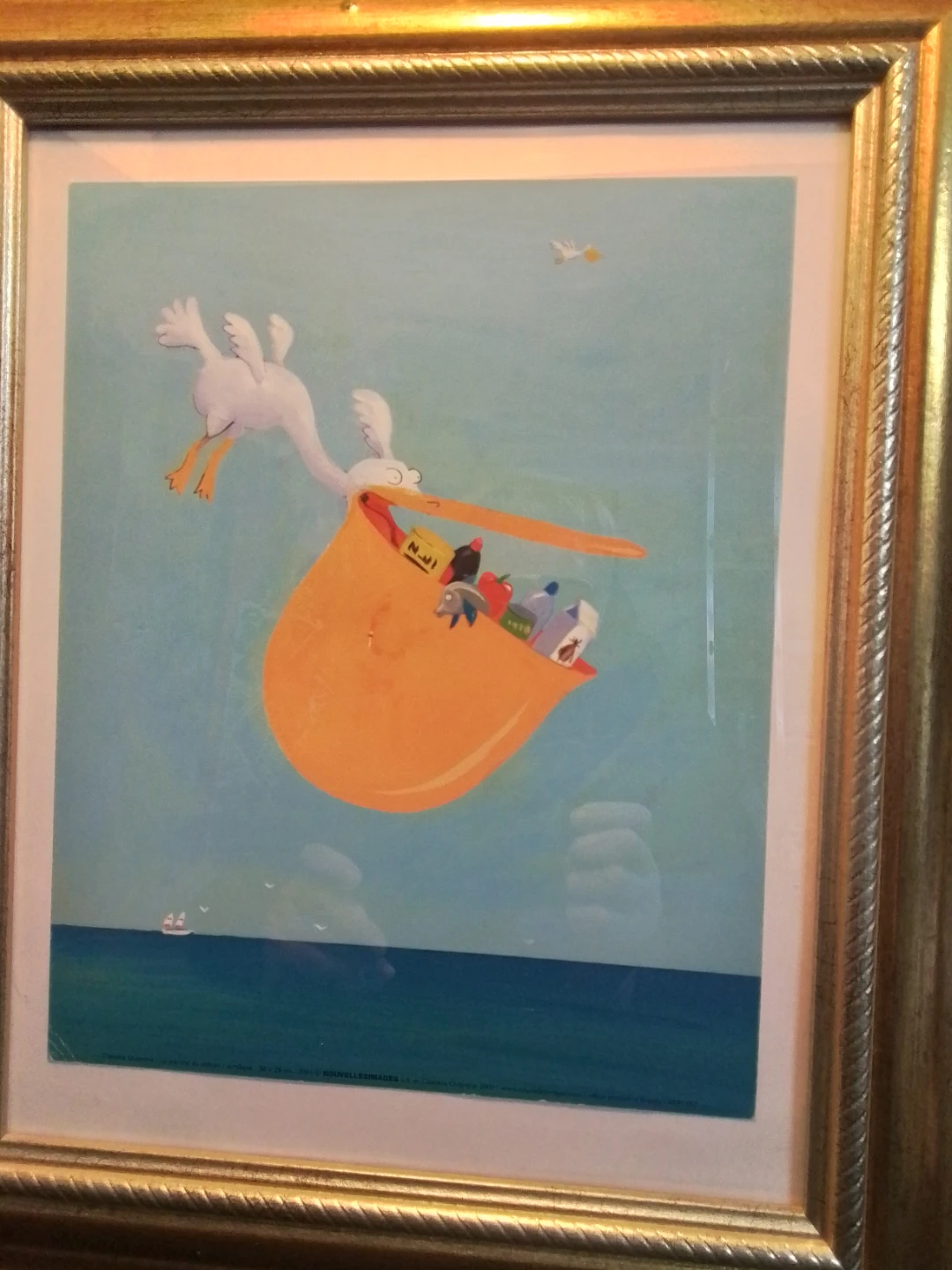 Framed "Pelican Delivering Goods" Art Print - photo 2