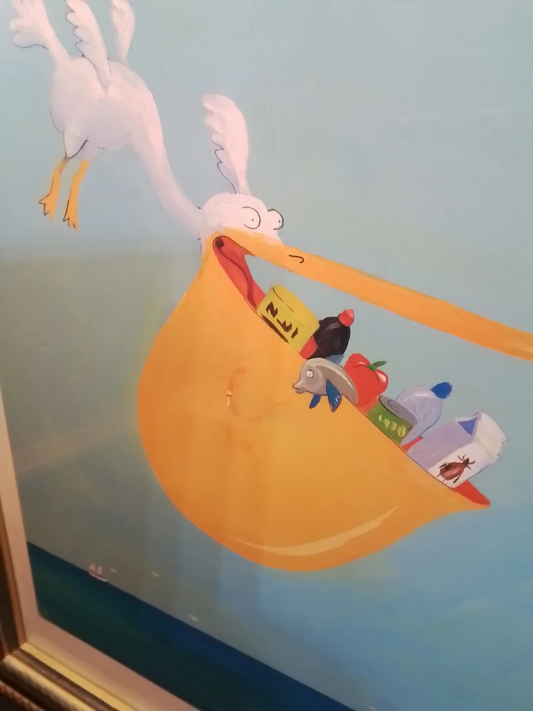 Framed "Pelican Delivering Goods" Art Print - photo 3