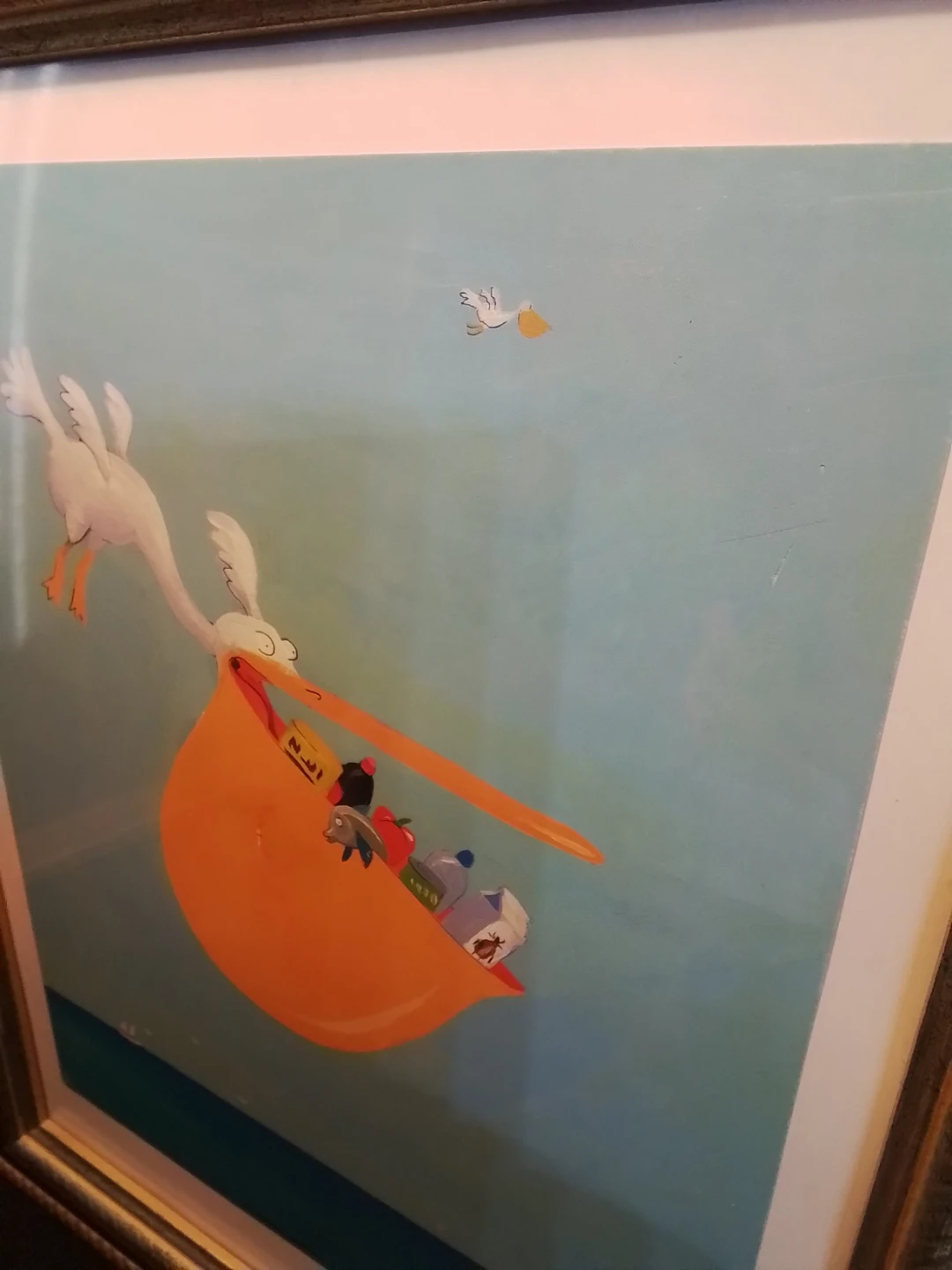 Framed "Pelican Delivering Goods" Art Print - photo 4