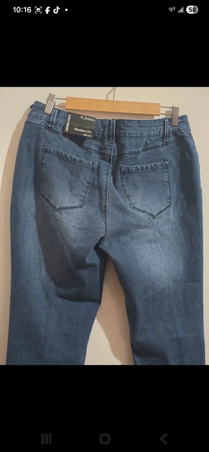 d.jeans High Waist Ankle Skinny  Jeans - Size 12 - photo 5