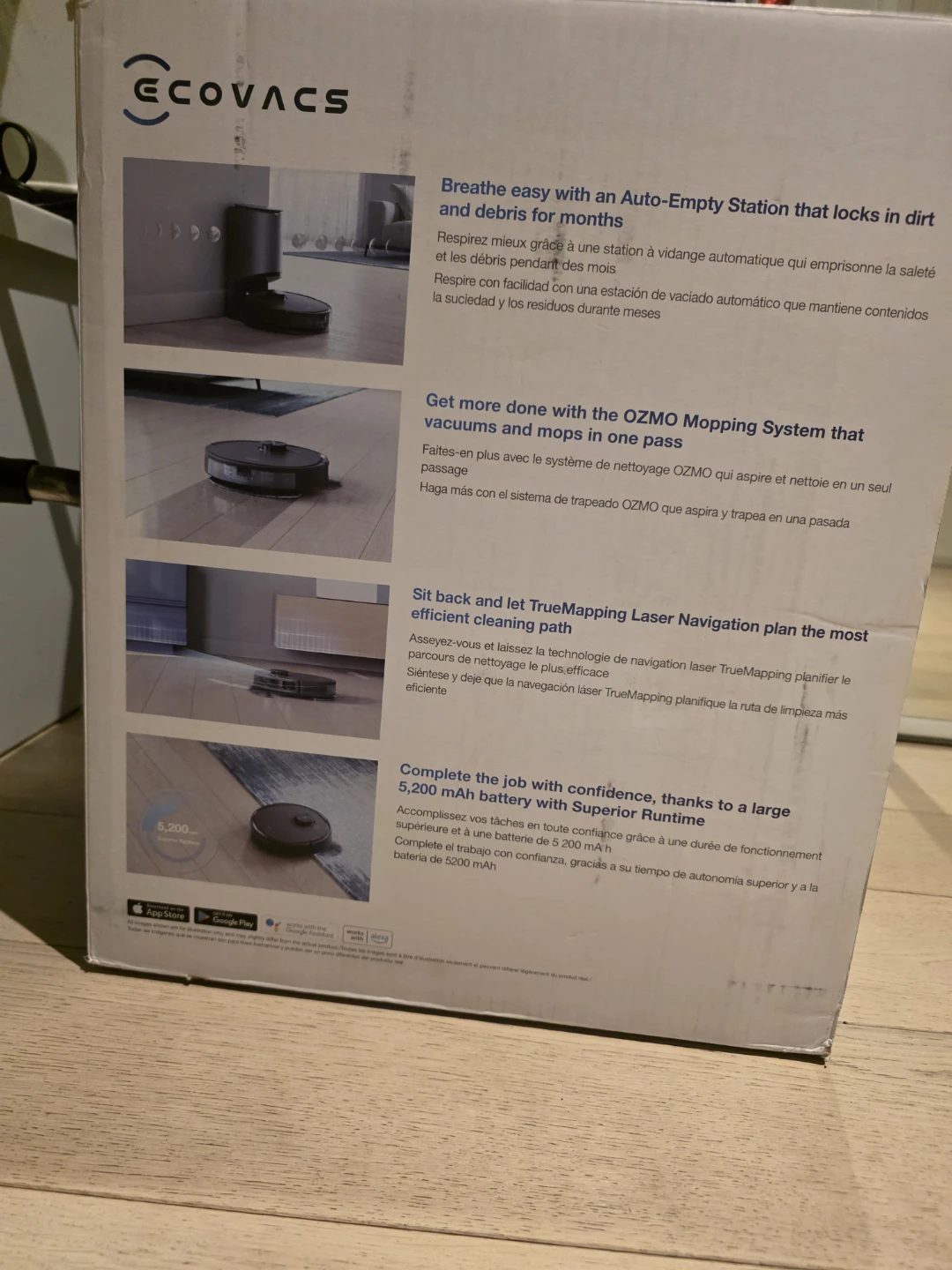 ECOVACS DEEBOT T8 Robot Vacuum and Mop with Auto-Empty Station