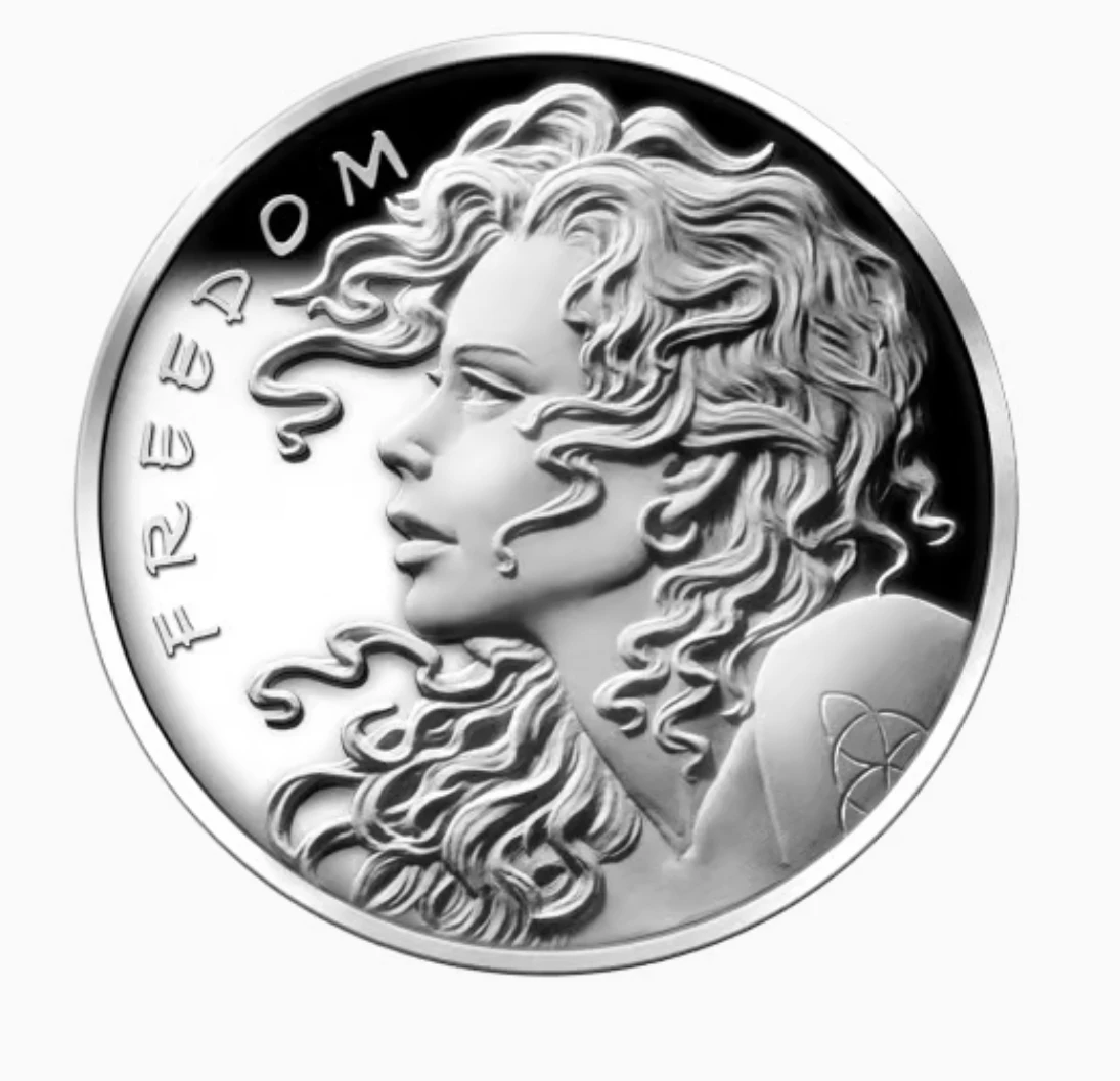 1 oz 2013 Freedom Girl Silver Proof-like Round I Silver Shielc