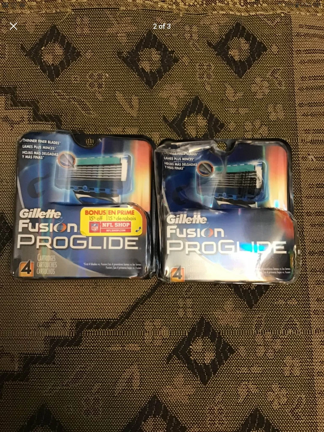 Gillette Fusion Proglide Razor Cartridges - 4 Count (2 Packs) - photo 2