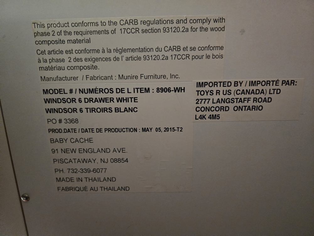 Cache Windsor 6 Drawer Dresser - White - photo 3