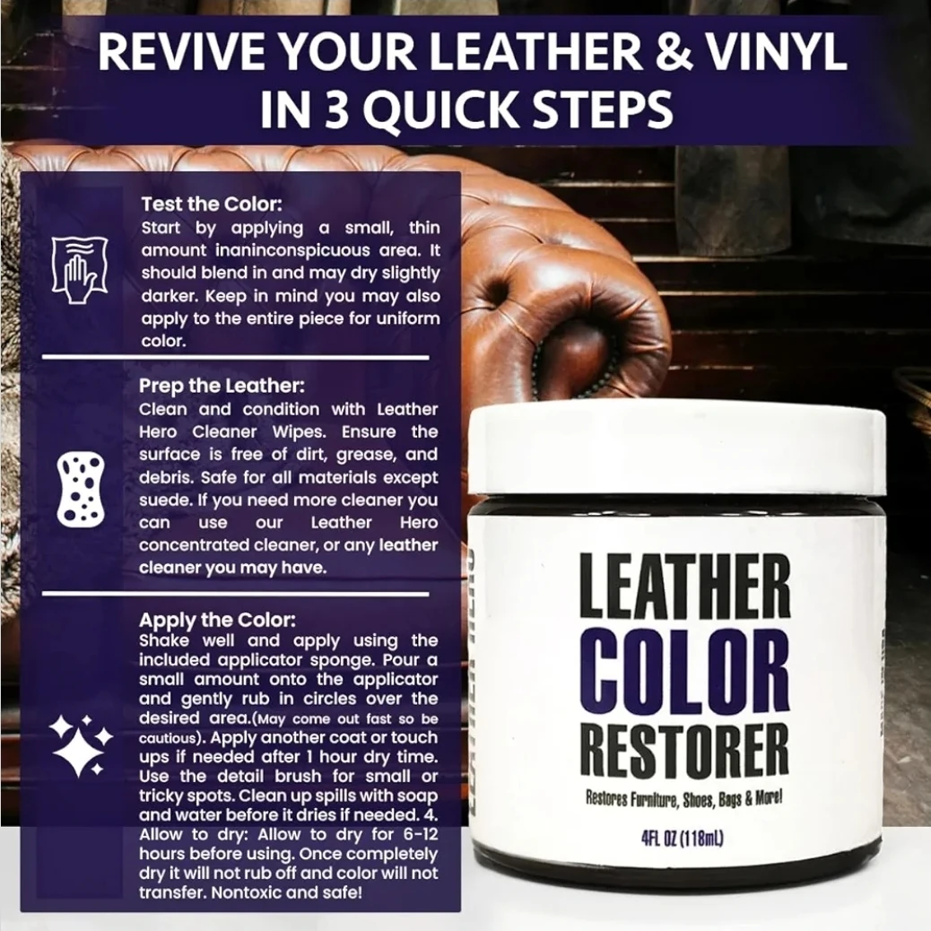 Leather Hero Color Restorer Kit - White - photo 4