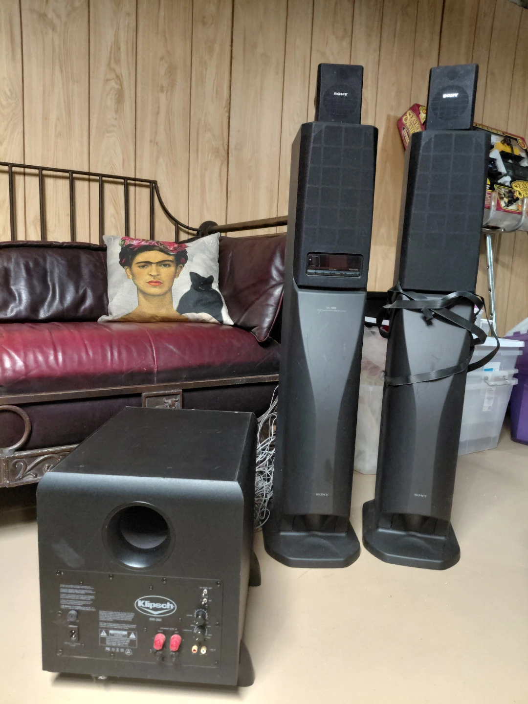 Klipsch SW-350 Subwoofer and Sony Speakers - photo 3