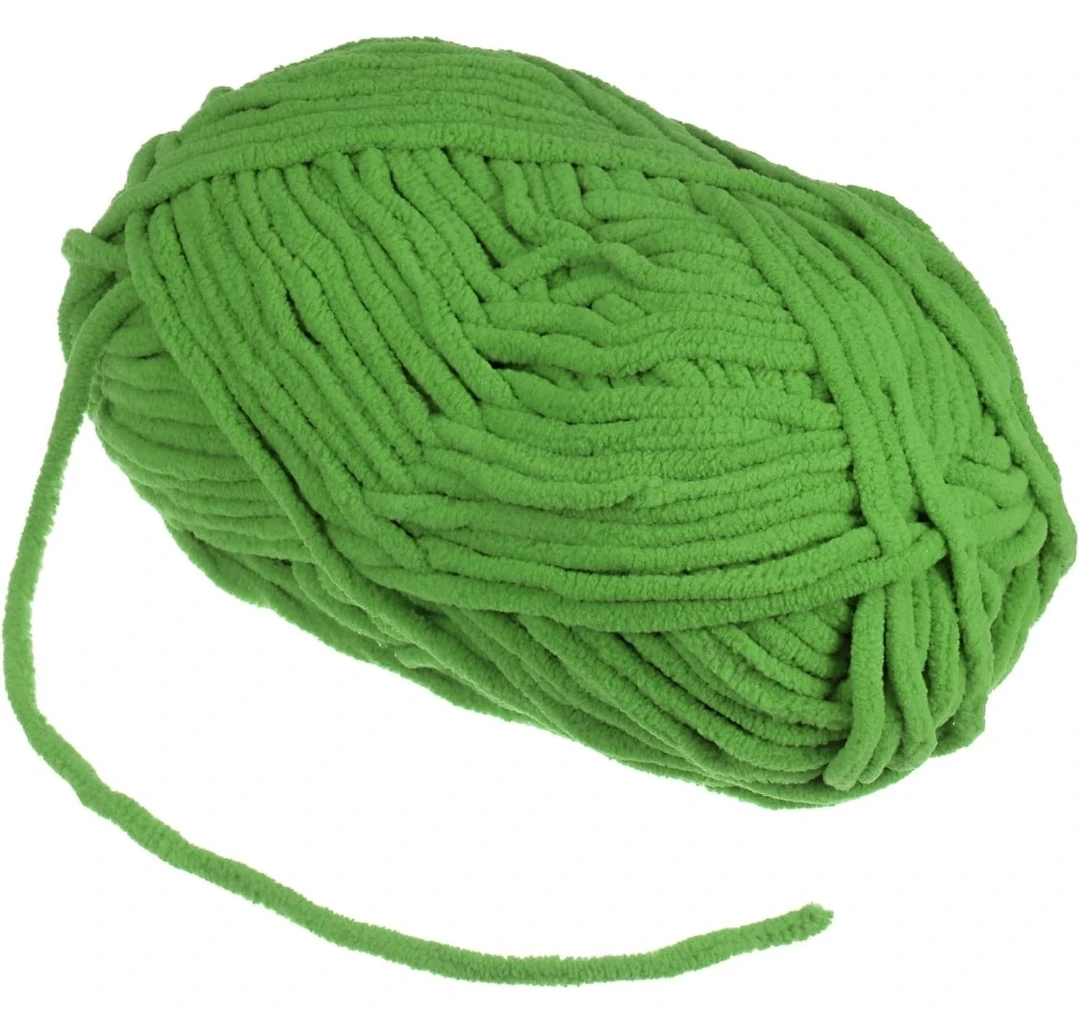 Super Chunky Chenille Yarn - Dark Green - photo 3