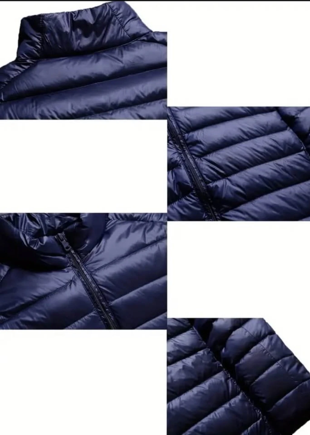 Men's Navy Blue Puffer Jacket - photo 3