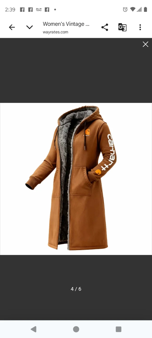 Carhartt Women's Sherpa Lined Full Zip Long Jacket