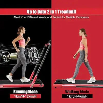 SuperFit 2-in-1 Treadmill with Bluetooth