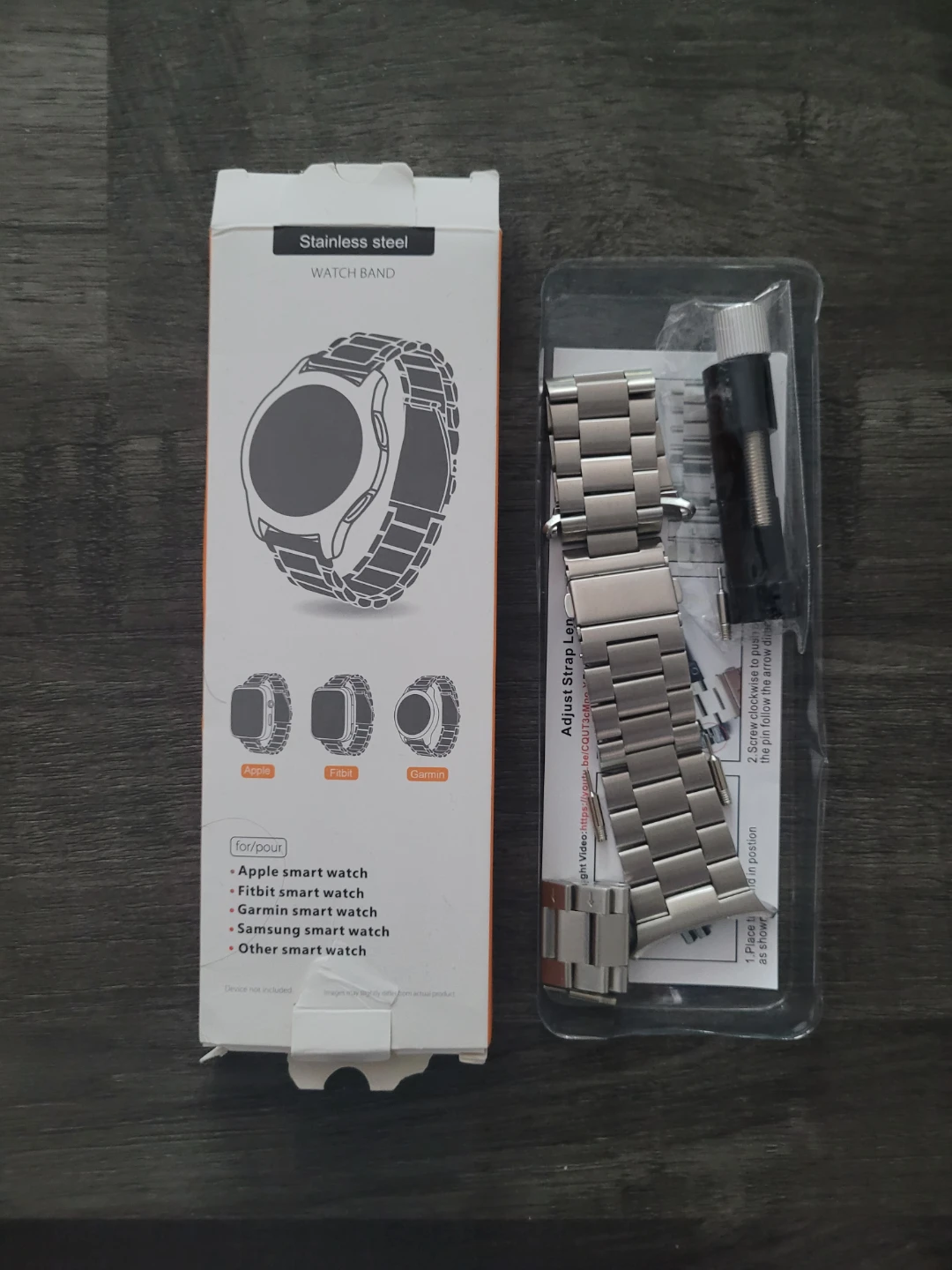 Stainless Steel Smart Watch Band