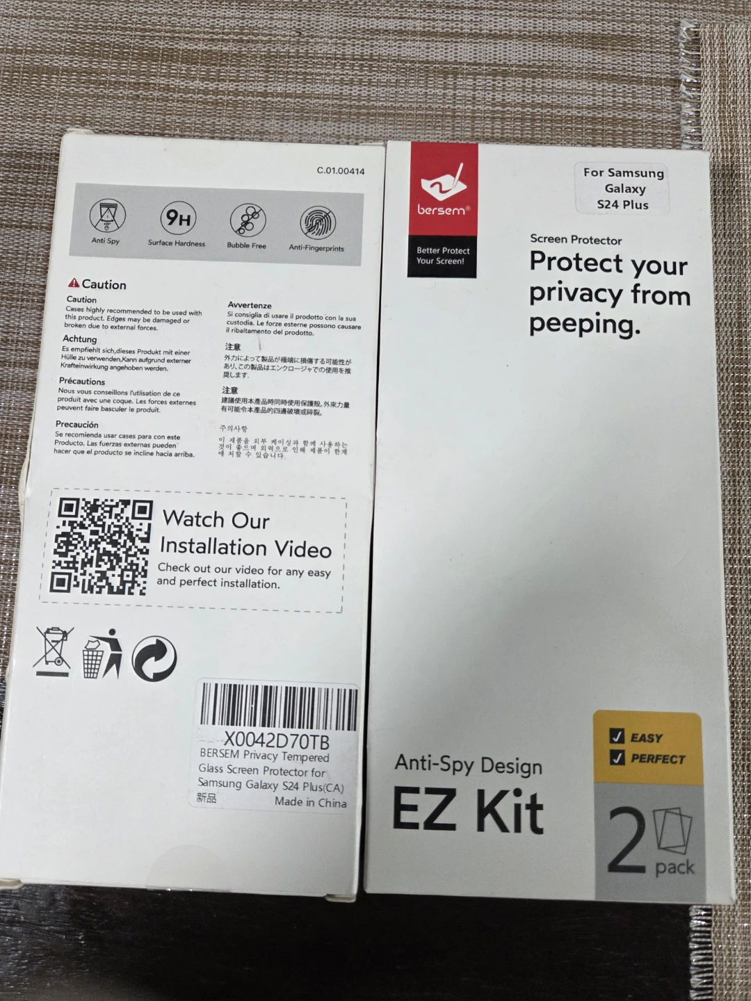 Privacy Tempered Glass Screen Protector Samsung S24 Plus