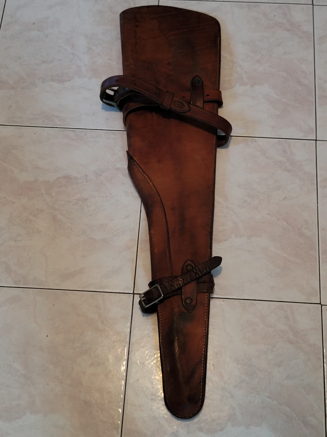 Vintage Leather Rifle Scabbard