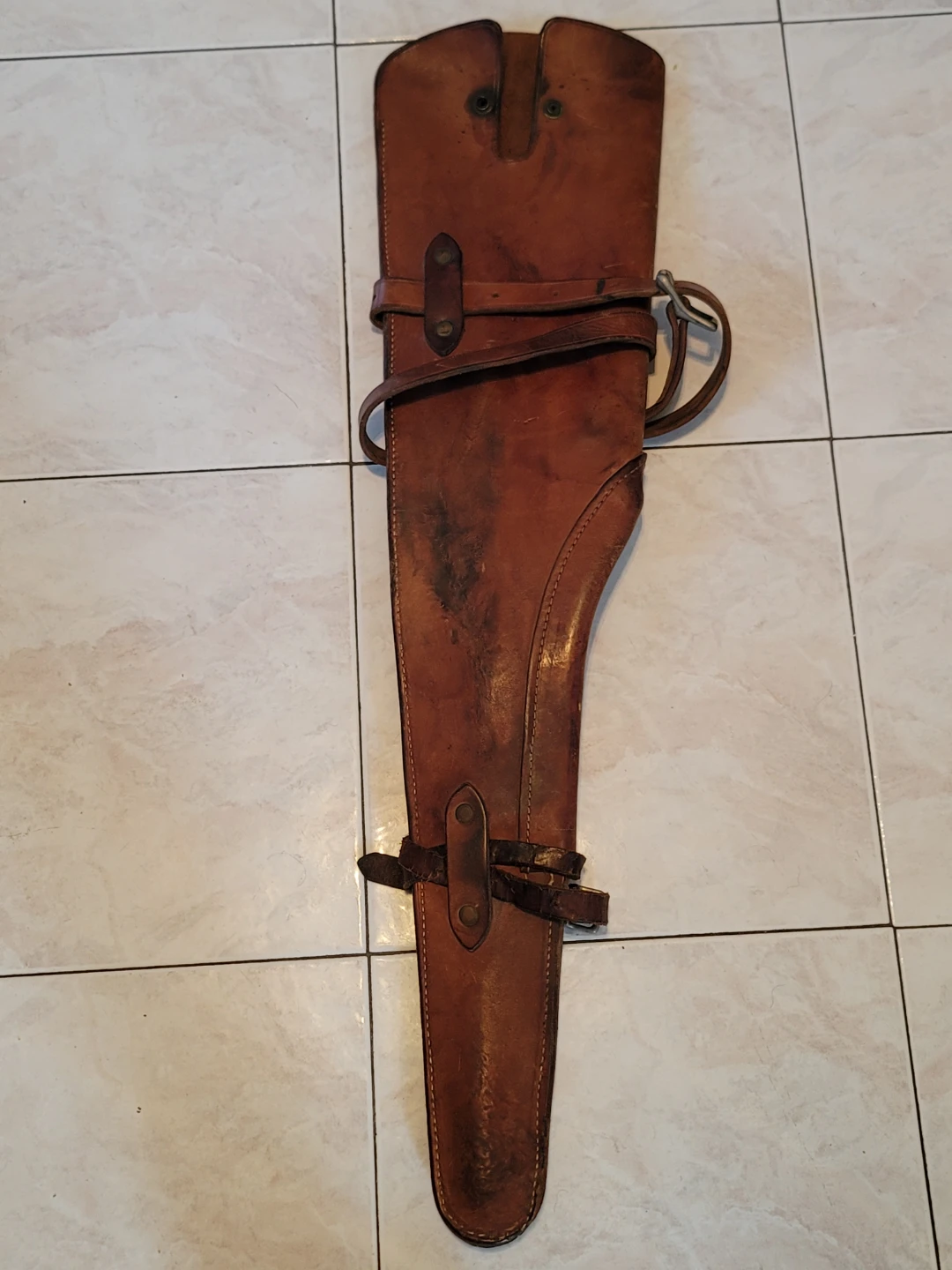 Vintage Leather Rifle Scabbard - photo 2