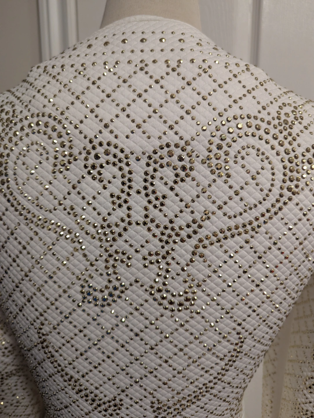 Bebe White Embellished Cropped Jacket - photo 5