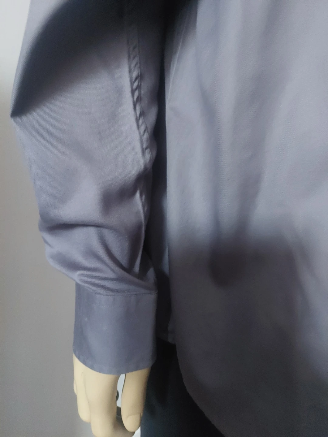 Roundtree & Yorke Men's Dress Shirt - Grey, Size L 🏆 - photo 3