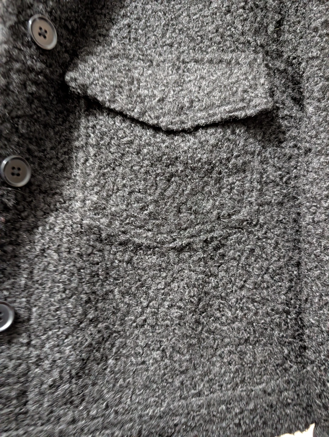 Women Black Bouclé Jacket - photo 2