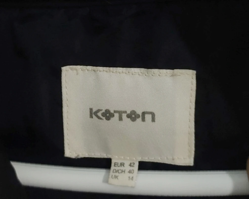 Koton Puffer Jacket Navy Blue Women's Size 14 - photo 2