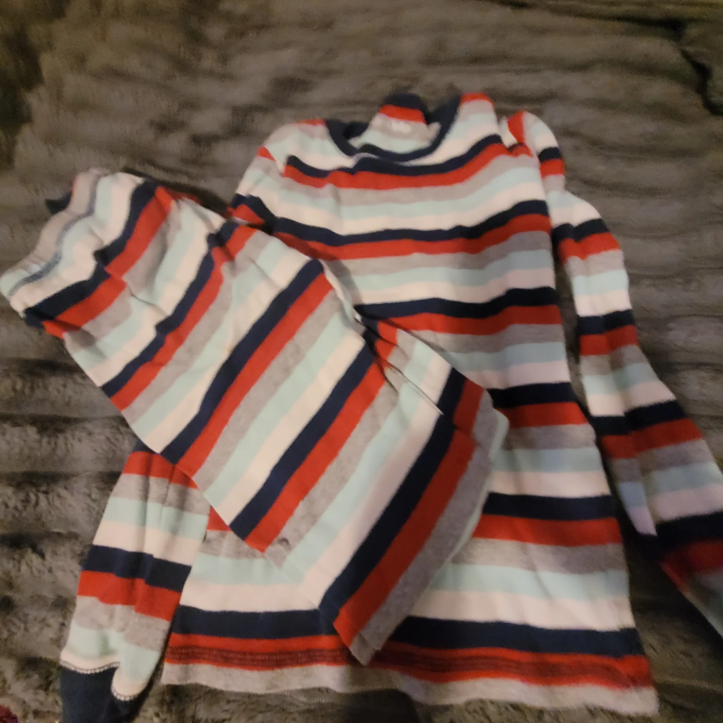 Hatley x Indigo Striped Long Sleeve Shirt Size 12 - photo 3