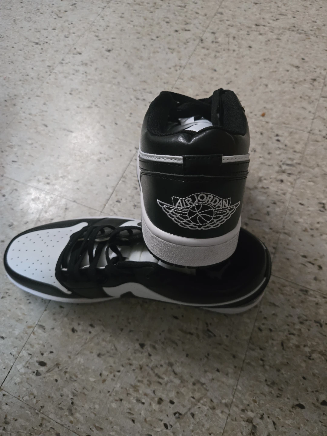 Air Jordan 1 Low Black White Sneakers - photo 3