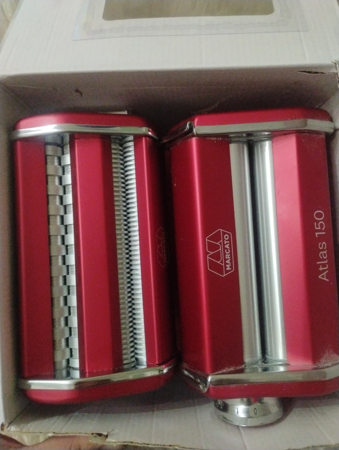 🥕 Marcato Atlas 150 Pasta Machine - Red - photo 2