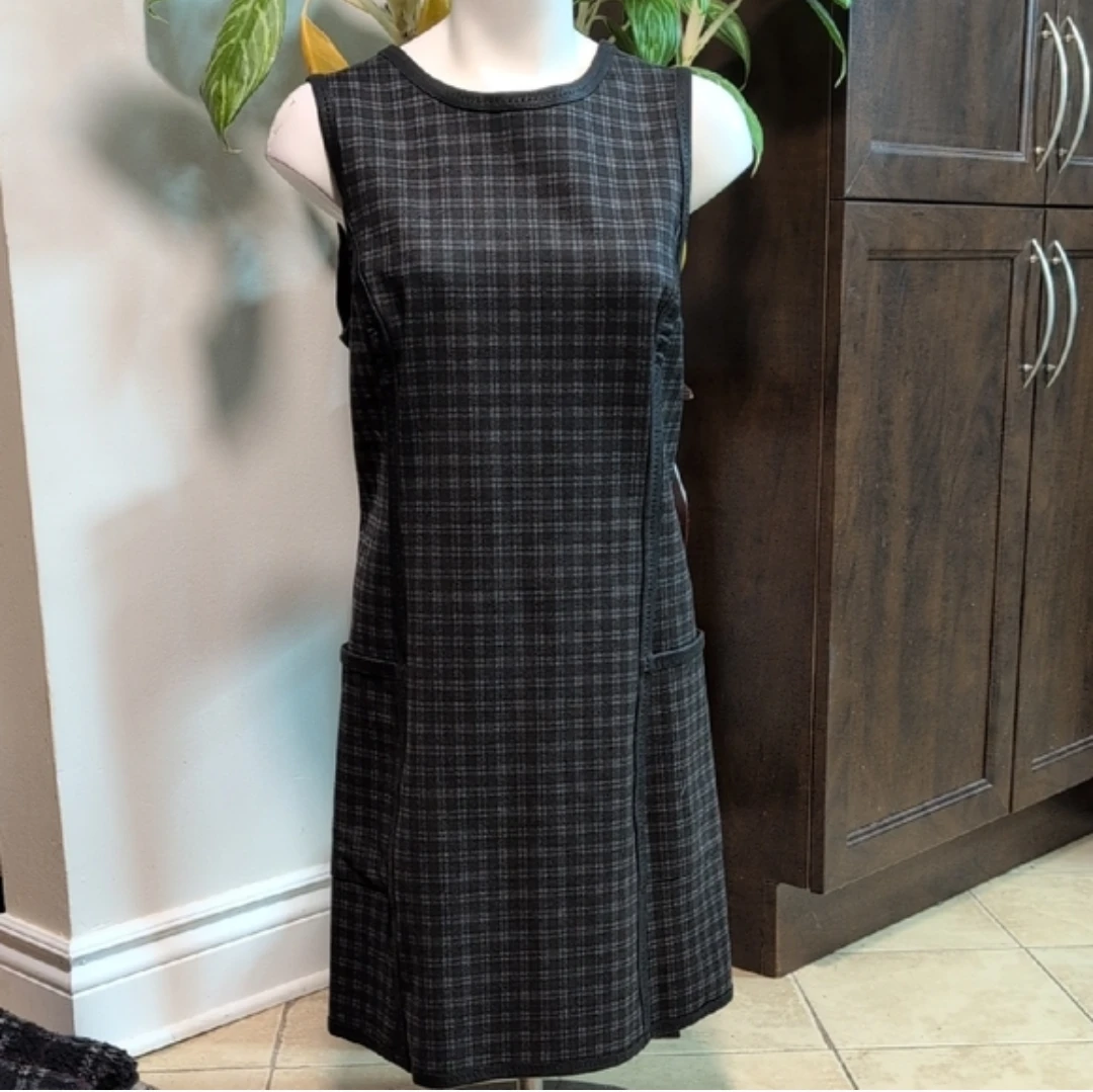 Max Studio Plaid Sleeveless Dress Size M