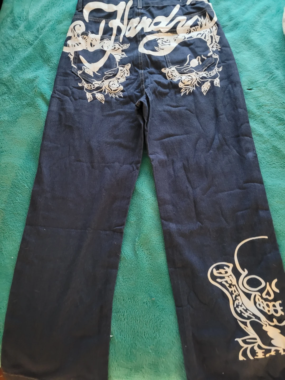 Ed Hardy Jeans with Skull and Rose Graphic - photo 3