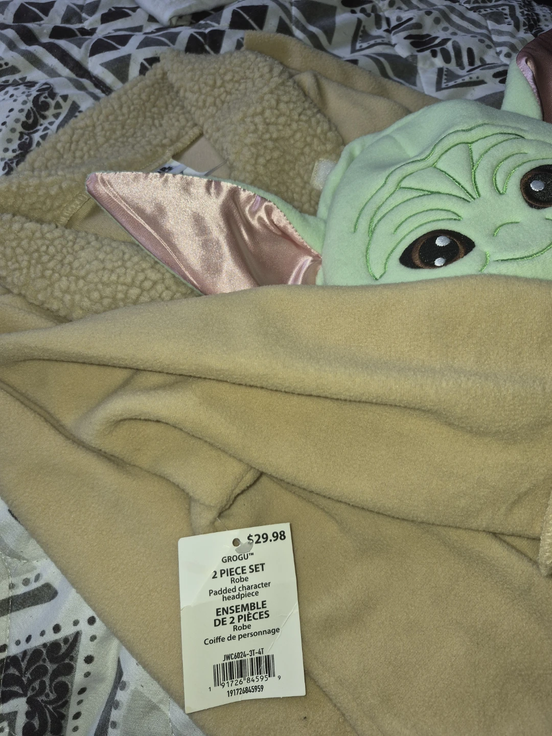Grogu 2 Piece Padded Robe Set - photo 2