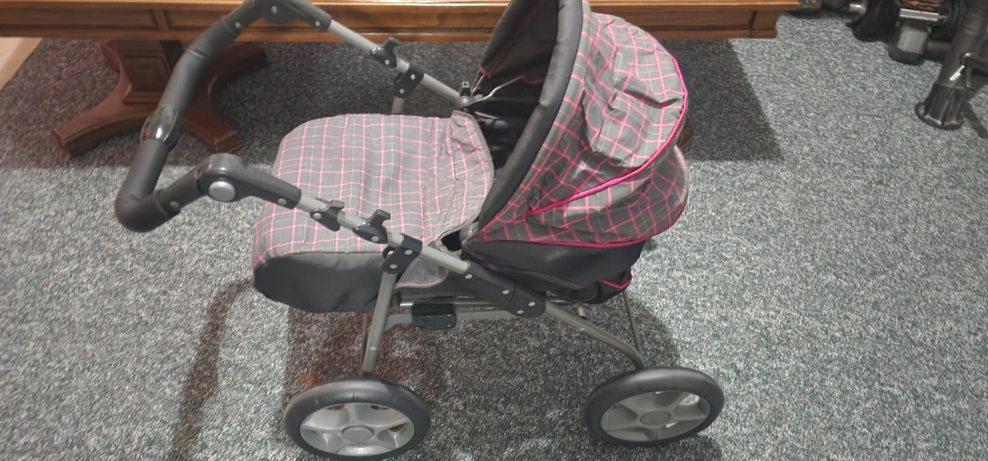 Paloma Picasso  Stroller Pram Grey Pink Plaid - photo 2