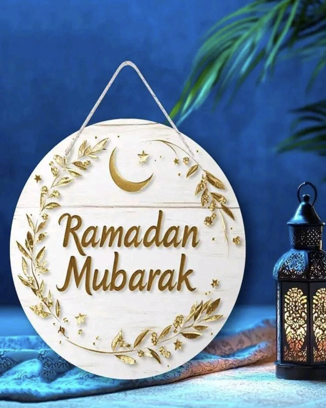 Ramadan Mubarak Wood Sign - photo 2