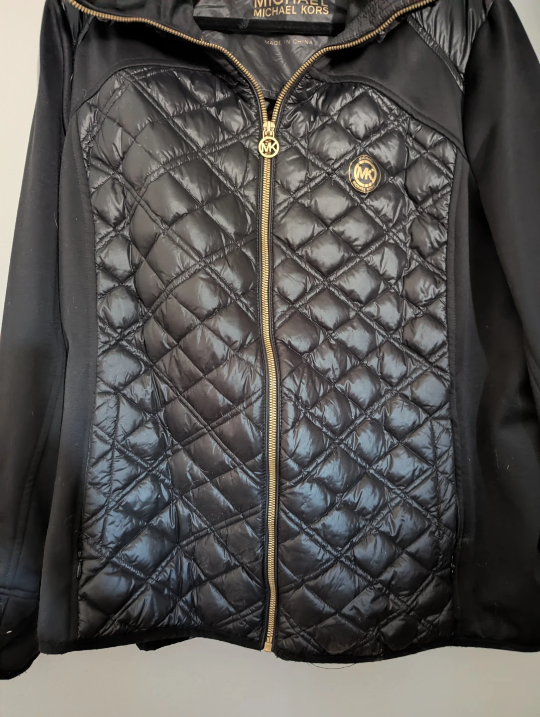 Michael Kors Black Quilted Jacket - Size 2X