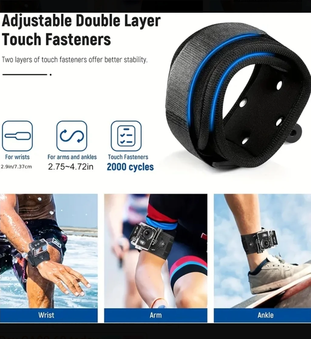 Wrist Strap Mount for Action Cam, Ski Snowboard ebike - photo 3