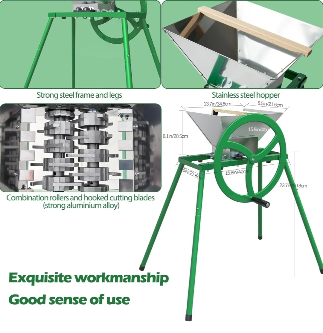 7L Stainless Steel Manual Fruit Crusher - photo 5