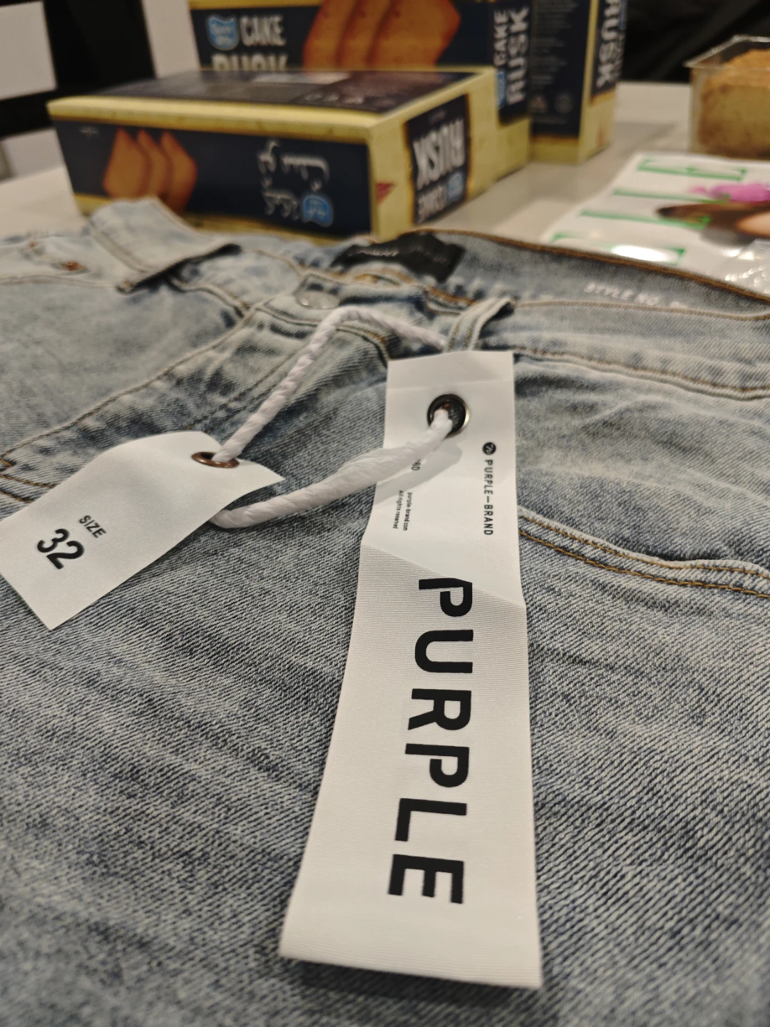 Purple Brand Dropped Fit Jeans - Size 32 - photo 3