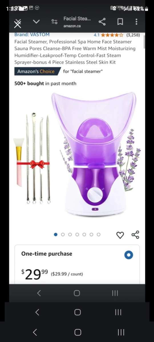 Facial Steamer with 4-Piece Stainless Steel Skin Kit🏆 - photo 3