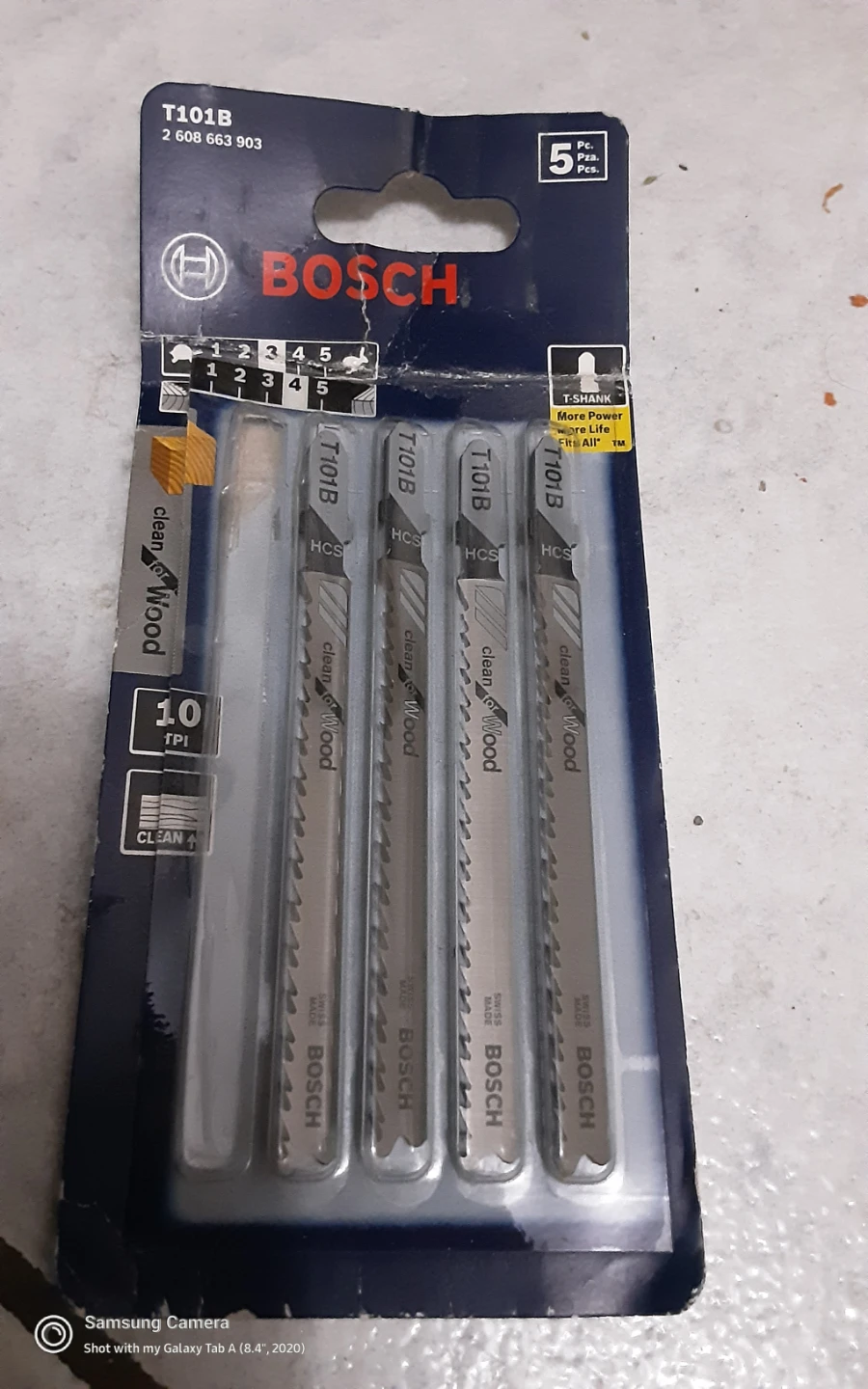 Bosch T101B Clean Wood Jigsaw Blades (4 Pack)