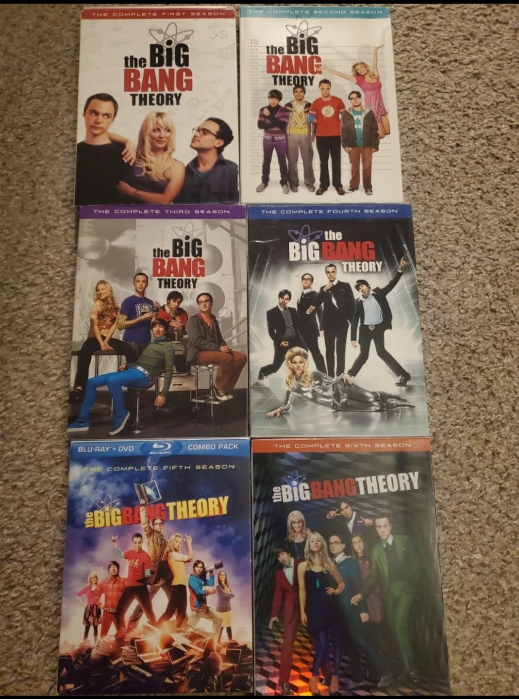 The Big Bang Theory Complete Seasons 1-6 Blu-ray/DVD Combo Pack