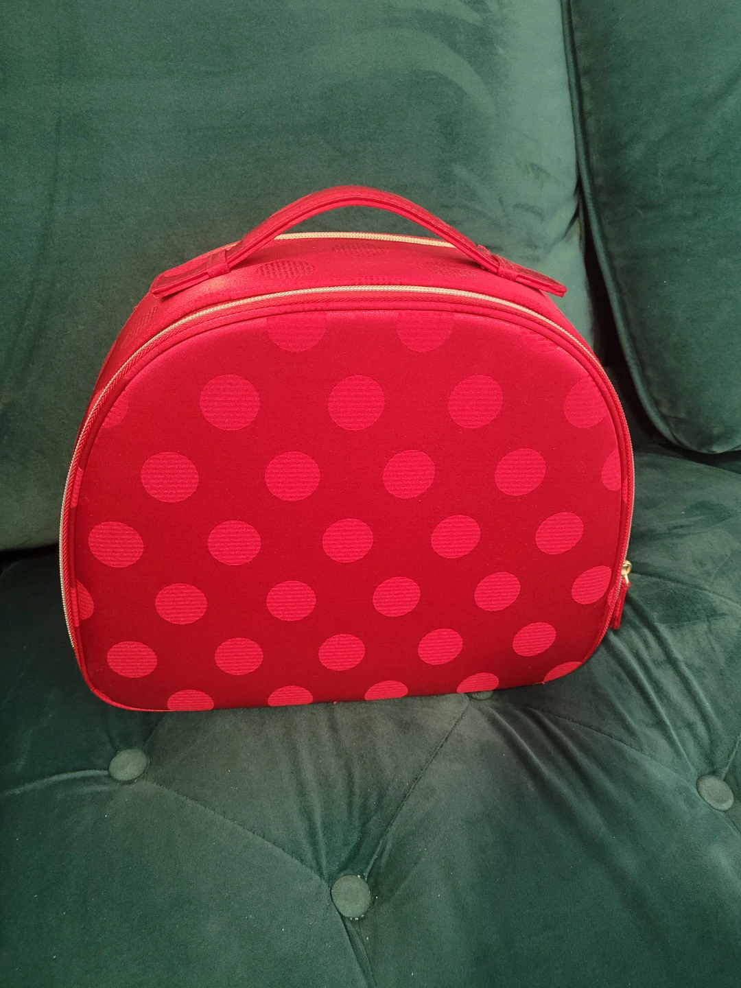Estée Lauder Red Polka Dot Makeup Bag