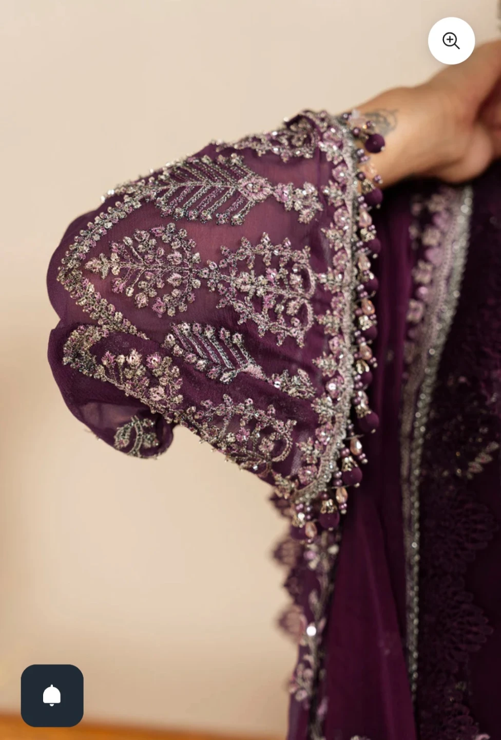 Embroidered Purple Lawn Suit - photo 2