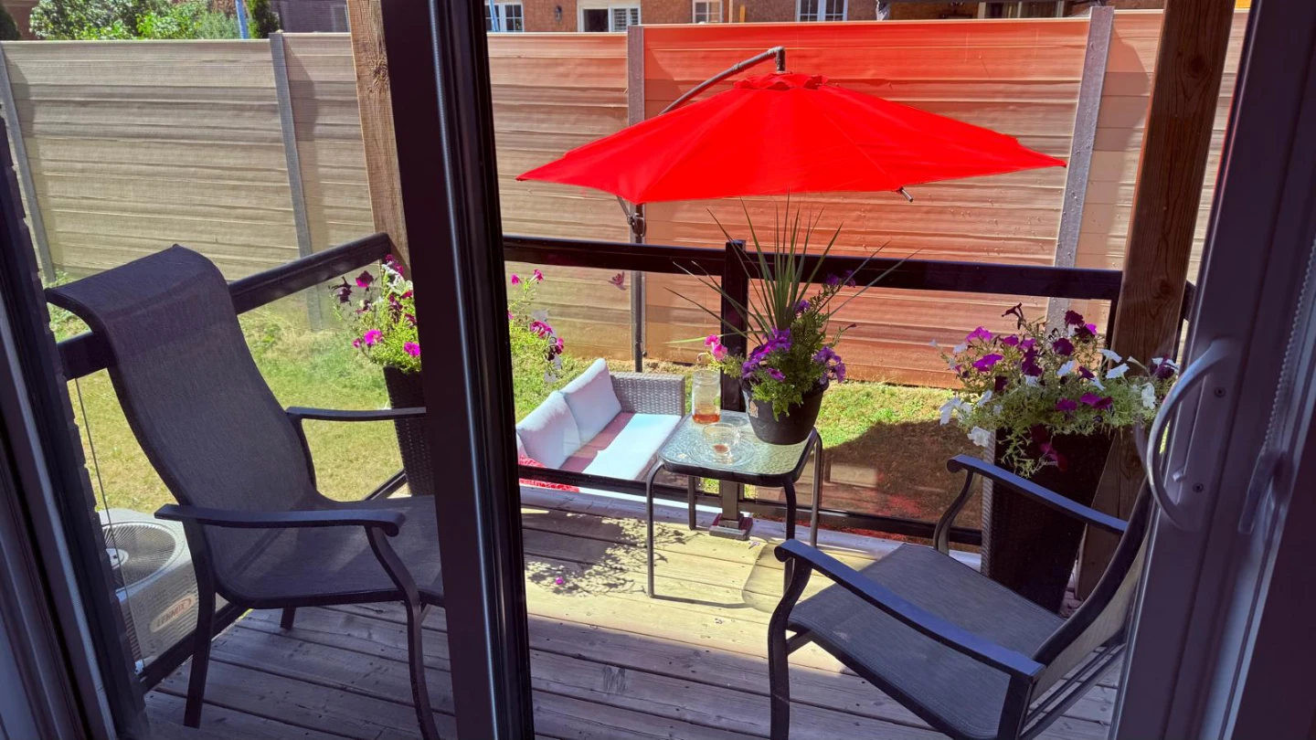 Outdoor Patio Set with 2 Chairs and Table