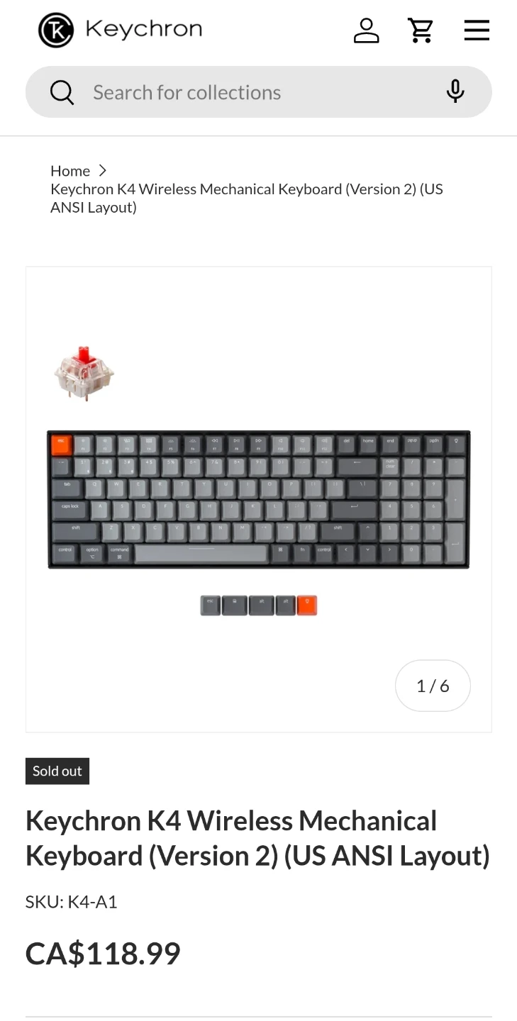 Keychron K4 Wireless Mechanical Keyboard (Version 2) - photo 2