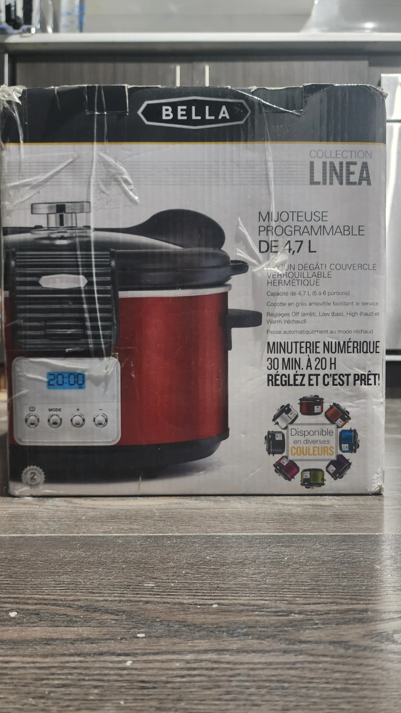 BELLA 5-Quart Programmable Slow Cooker