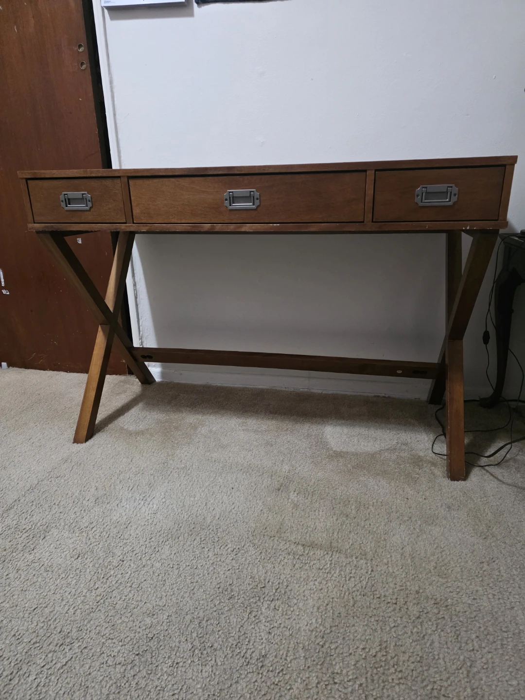 Wooden Writing Desk with 3 Drawers