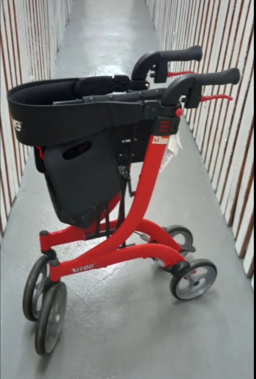 Drive Nitro Red Rollator Walker with Seat and Basket - photo 3