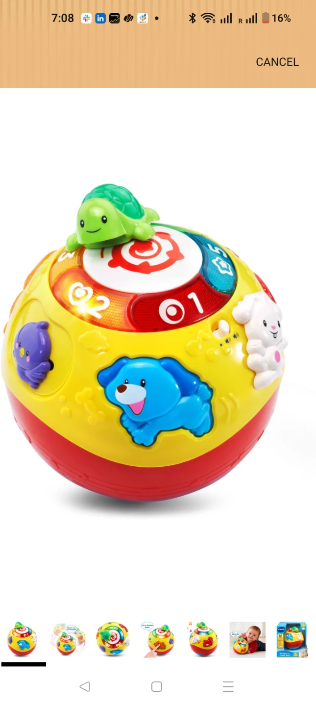 VTech Wiggle & Crawl Ball
