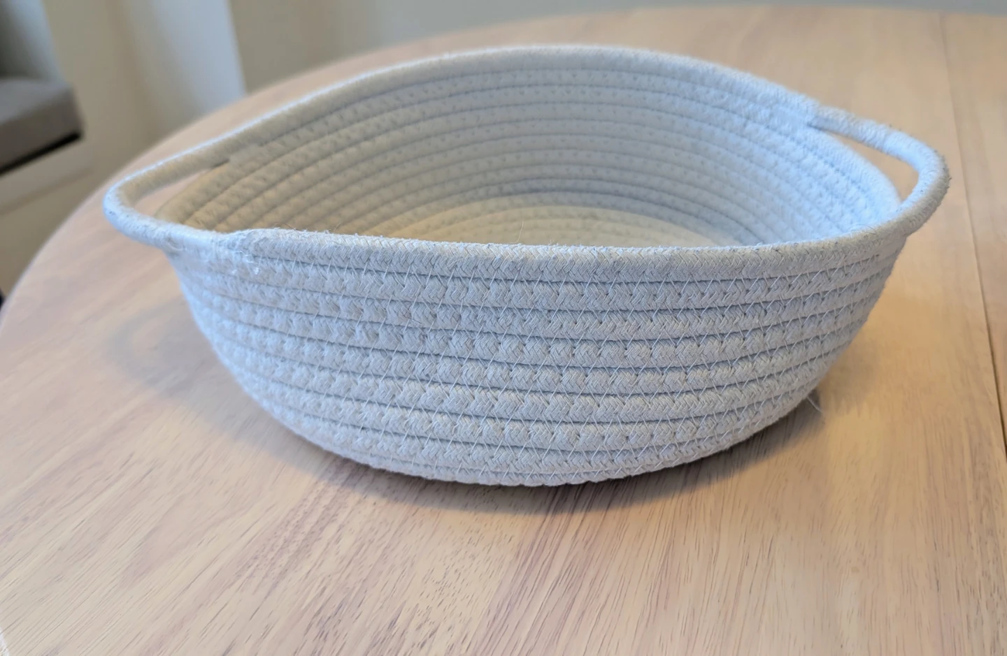 Woven Rope Basket with Handles