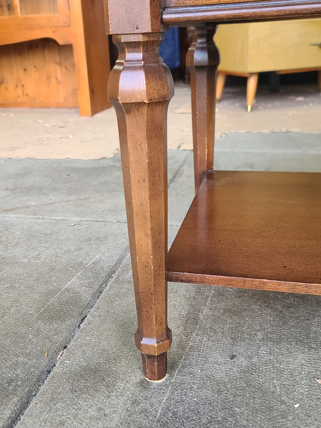 Wooden End Table with Drawer - photo 5