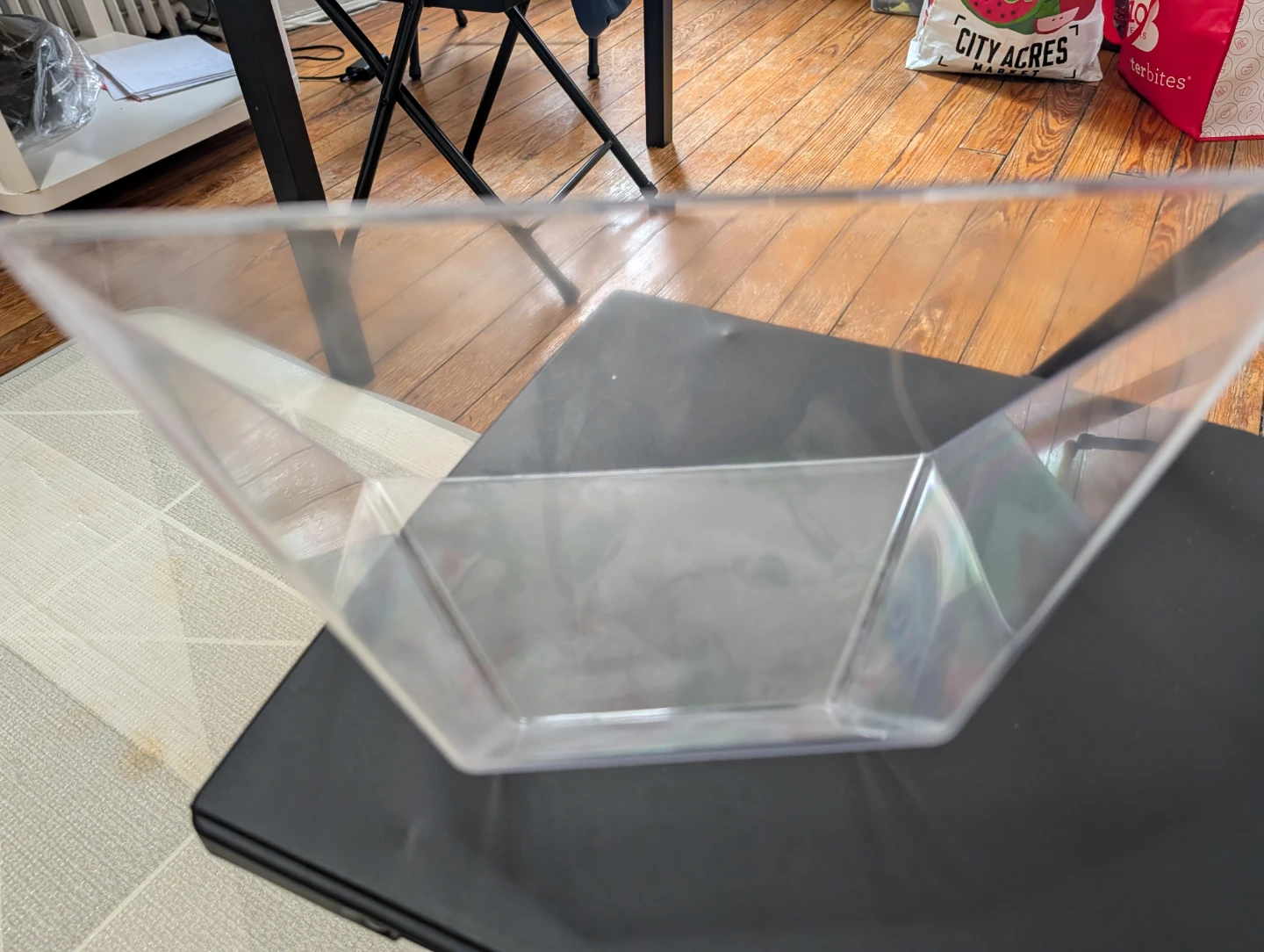 Clear Square Serving Bowl🥕 - photo 2