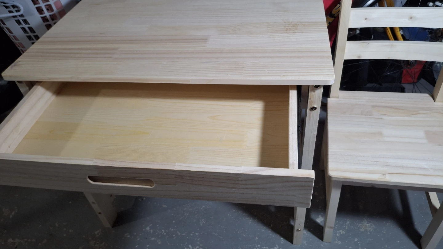 Wood Desk and Chair Set 🏆 - photo 3