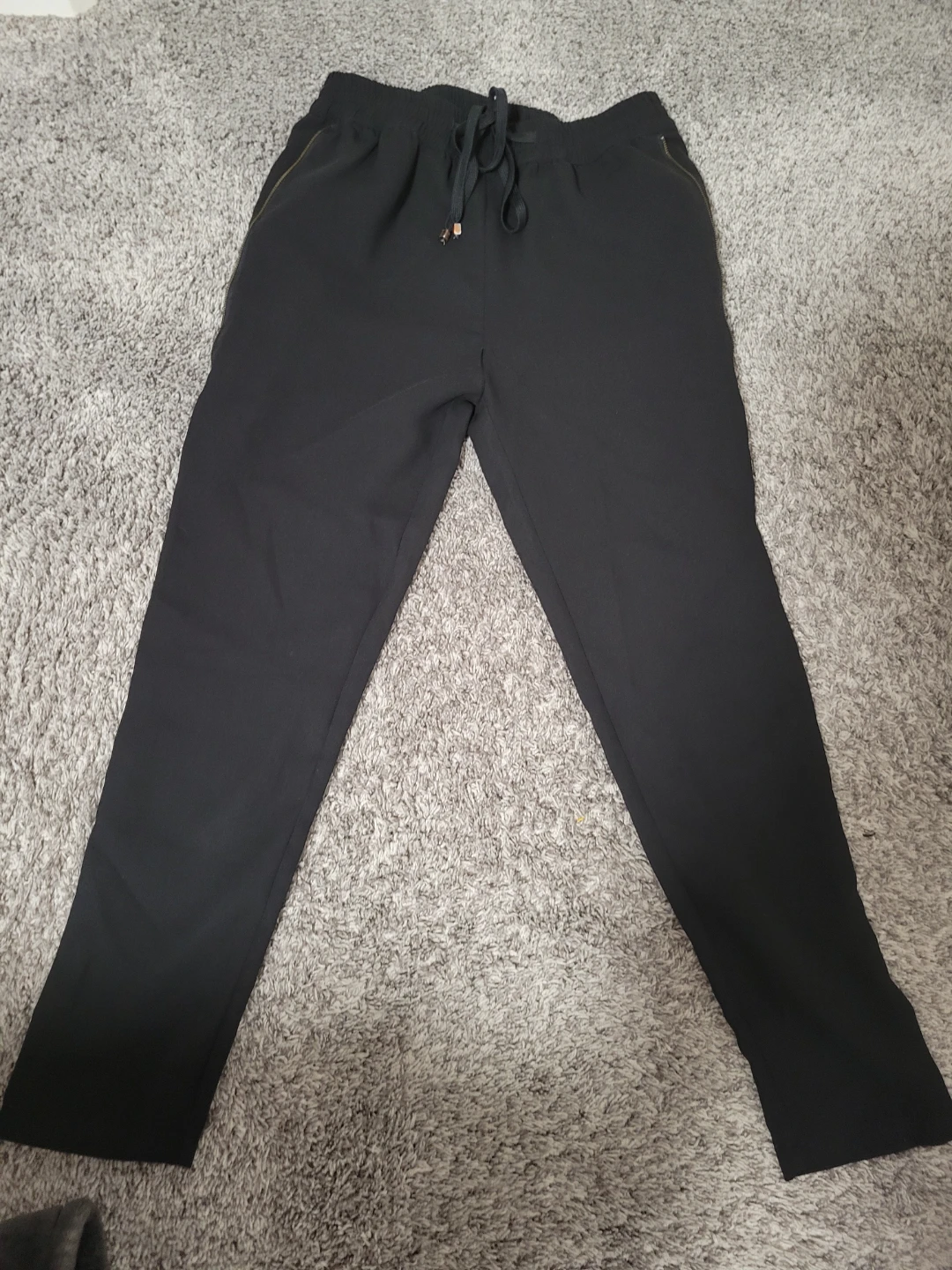 Centre Ville Paris Black Jogger Pants Size Medium